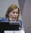 Mayra Pinheiro afirnou ter visto um "pênis inflável" na sede da Fiocruz em áudio apresentado na CPI da Pandemia  Foto: Leopoldo Silva/Agência Senado