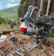 Acidente com cabine de teleférico matou 14 pessoas em Stresa  Foto: ANSA / Ansa