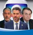 O senador Marcos Rogério tem aparecido com frequência no ‘JN’ de William Bonner por suas falas em defesa do governo Bolsonaro na CPI  Foto: Facebook/@jornalnacional, Senado Federal/Divulgação e Marcos Côrrea/Presidência da República (Fotomontagem: Blog Sala de TV)
