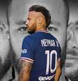 Mais uma vez, Neymar se vê prejudicado não por um adversário em campo, e sim por ele próprio  Foto: Divulgação/PSG e Sonia Sieff/Paris Saint-Germain/@psg (Fotomontagem: Blog Sala de TV) 
