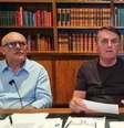 O presidente Jair Bolsonaro e o ministro da Educação, Milton Ribeiro, em live nesta quinta-feira, 3  Foto: Reprodução / Estadão