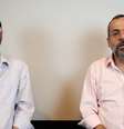 Arthur (à esquerda) e Abraham Weintraub, em vídeo postado para falar sobre participação na crise do coronavírus  Foto: Reprodução/YouTube / Estadão