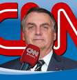 Apesar das críticas, Jair Bolsonaro ainda não boicota a CNN Brasil, como faz com os veículos do Grupo Globo  Foto: Isac Nóbrega/Presidência da República/Divulgação e Divulgação/CNN Brasil (Fotomontagem: Blog Sala de TV)