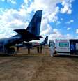 Transferência de pacientes com covid-19 de Campo Grande para São Paulo  Foto: Secretaria de Estado de Saúde do Mato Grosso do Sul