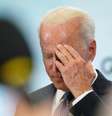 Joe Biden, presidente dos EUA, durante fala no G7  Foto: Kevin Lamarque / Reuters
