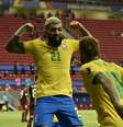 Gabigol precisa se destacar nos próximos jogos do Brasil nas eliminatórias para cair nas graças de Tite  Foto: Alan Rones / Futura Press