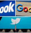 Logos das gigantes da tecnolgia Facebook, Google e Twitter. REUTERS/Arquivo  Foto: Reuters