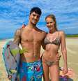 Gabriel Medina e a esposa, a modelo Yasmin Brunet  Foto: Reprodução/Instagram