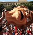 Manifestação contra Bolsonaro no Rio, em 29 de maio; novos atos ocorrem neste sábado pelo país  Foto: EPA / BBC News Brasil