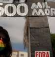 500 mil mortes: protesto contra Bolsonaro em Cuiabá  Foto: DW / Deutsche Welle