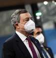 Mario Draghi ao chegar em Bruxelas para reunião  Foto: EPA / Ansa