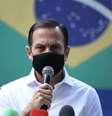 O governador João Doria durante entrega de vacina contra a covid-19 no Instituto Butantan  Foto: Divulgação/Governo do Estado de São Paulo / Estadão Conteúdo