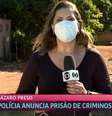 Giovanna Dourado anuncia a captura de Lázaro Barbosa  Foto: TV Globo / Reprodução