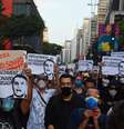 Protesto contra o Presidente Jair Bolsonaro, realizado na cidade de Paulista, na cidade de São Paulo  Foto: Celso Luix / Estadão Conteúdo