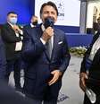 Giuseppe Conte e Beppe Grillo em uma rara foto juntos  Foto: ANSA / Ansa - Brasil