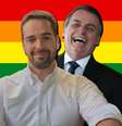 Bolsonaro poderá ter um ex-aliado, agora assumidamente gay, como adversário na eleição de 2022  Foto: Reprodução/TV Globo e Marcos Côrrea/Presidência da República (Fotomontagem: Blog Sala de TV)