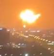 Incêndio atinge principal porto de Dubai após explosão  Foto: Reprodução / Twitter / Ansa