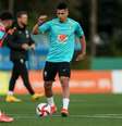O atacante Paulinho durante treino da Seleção Brasileira Olímpica  Foto: Reprodução/@cbf Marco Galvão