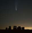 O cometa C/2020 F3 (Neowise) não deverá retornar à região do Sistema Solar onde está a Terra nos próximos 6,8 mil anos  Foto: BBC News Brasil