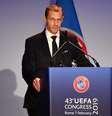 Aleksander Ceferin, presidente da Uefa, é contra mudança na Copa do Mundo (Foto: Andreas Solaro / AFP)  Foto: LANCE!
