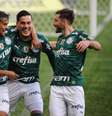 Palmeiras vence clássico contra o Santos e se isola na liderança  Foto: Renato Gizzi / Gazeta Press