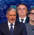 Atacado pelo presidente, ‘JN’ é o grande amplificador de notícias negativas sobre Bolsonaro  Foto: TV Globo/Reprodução e Presidência da República/Divulgação (Fotomontagem: Blog Sala de TV) 