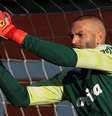 Weverton no treino desta segunda-feira na Academia de Futebol Cesar Greco/Palmeiras  Foto: Cesar Greco /  Palmeiras