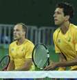 Bruno Soares e Marcelo Melo em jogo Reprodução/Instagram Bruno Soares  Foto: Instagram Bruno Soares / Reprodução