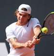 Thiago Wild durante o jogo que fez nesta quarta-feira no ATP 500 de Hamburgo  Foto: Cathrin Mueller/Reuters