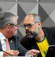 O blogueiro Allan dos Santos na CPI das Fake News   Foto: Roque de Sá - Agência Senado/ Flickr / Agência Senado