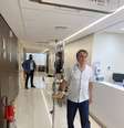 Foto de Bolsonaro em hospital foi publicada em sua conta no Twitter durante internação em São Paulo  Foto: Reprodução/Twitter Jair Bolsonaro / Estadão Conteúdo