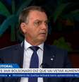 O presidente da República, Jair Bolsonaro, em entrevista.  Foto: TV Brasil/Reprodução / Estadão Conteúdo