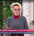 Ana ficou 19 dias afastada após testar positivo para a Covid-19.  Foto: Globoplay/Reprodução / Famosos e Celebridades