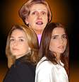Leonor Bassères com as protagonistas Laura (Claudia Abreu) e Maria Clara (Malu Mader) de ‘Celebridade’, última novela escrita pela autora  Foto: TV Globo/Divulgação (Fotomontagem: Blog Sala de TV)