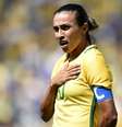 Marta estará em campo na estreia da Seleção Brasileira em Tóquio  Foto: Mauro Horita/Agif / Gazeta Press
