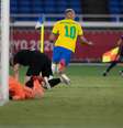 Richarlison fez três gols e foi o dono do jogo contra a Alemanha nesta quinta-feira Lucas Figueiredo/CBF  Foto: Lucas Figueiredo  / CBF