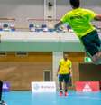 Treino da Seleção de handebol antes da estreia Divulgação Confederação Brasileira de Handebol  Foto: Divulgação  / Confederação Brasileira de Handebol