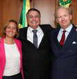 Von Storch postou foto de encontro com Bolsonaro em sua conta no Instagram  Foto: Reprodução/Instagram / Ansa
