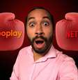 Gil do Vigor foi escalado pelo Globoplay para cutucar a concorrente Netflix nos intervalos do horário nobre da TV  Foto: Divulgação/TV Globo (Fotomontagem: Blog Sala de TV)