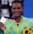 Rebeca Andrade foi prata no individual geral em Tóquio 2021  Foto: Reuters / BBC News Brasil