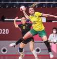 Brasil foi derrotado no handebol feminino neste sábado nos Jogos Olímpicos de Tóquio Gaspar Nóbrega COB  Foto: Gaspar Nóbrega  / COB