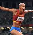 Yulimar Rojas celebra recorde em Tóquio
 1/8/2021   REUTERS/Hannah Mckay  Foto: Reuters