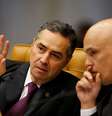 Ministros do STF Luís Roberto Barroso e Alexandre de Moraes
04/04/2018
REUTERS/Adriano Machado  Foto: Reuters