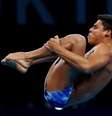 Kawan Pereira durante salto nas semifinais da plataforma de 10m nos Jogos Olímpicos  Foto: Bernadett Szabo/Reuters