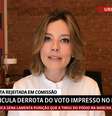 Muita calma nessa hora: Natuza Nery se impôs para dar a informação completa ao telespectador  Foto: GloboNews / Reprodução