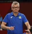O técnico Renan Dall Zotto na derrota para a Argentina neste sábado nos Jogos Olímpicos de Tóquio Valentyn Ogirenko/Reuters  Foto: Valentyn Ogirenko  / Reuters