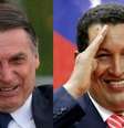 Tanto Bolsonaro quanto Chávez fizeram carreira militar e tiveram problemas disciplinares que os levaram a deixar as Forças Armadas  Foto: BBC News Brasil