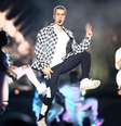 O cantor canadense Justin Bieber durante seu show realizado na Praça da Apoteose, no centro do Rio de Janeiro.  Foto: Wilton Junior / Estadão Conteúdo