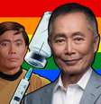Eterno Sulu, George Takei se irrita com quem dispensa a vacina enquanto festeja os atletas olímpicos LGBTQIA+  Foto: Fotomontagem: Blog Sala de TV