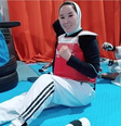 Zakia Khudadadi, atleta paralímpica do Taekwondo do Afeganistão,  Foto: COI